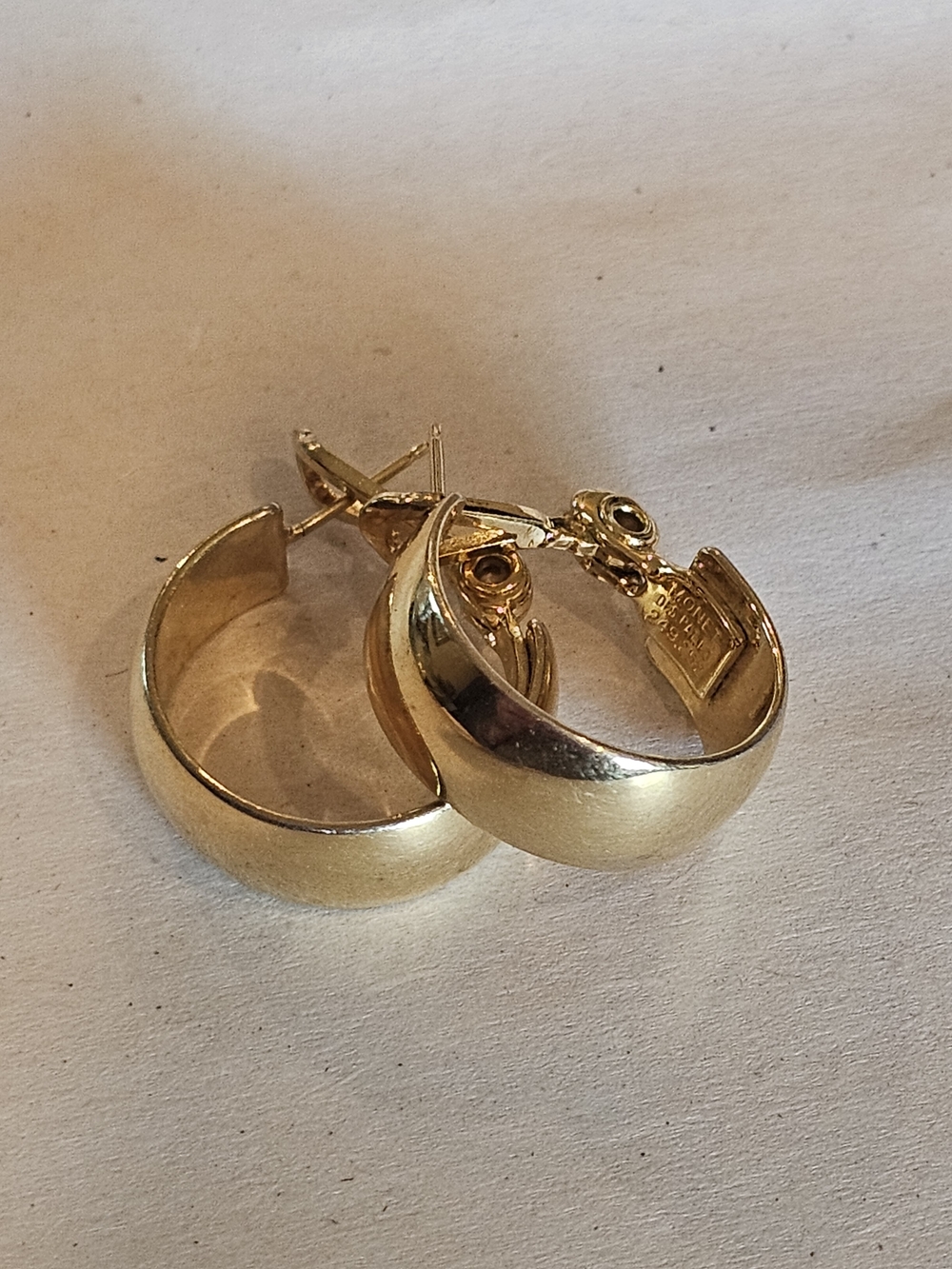 Monet Gold Hoop Clip-Back Earrings